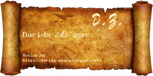 Darida Zágon névjegykártya